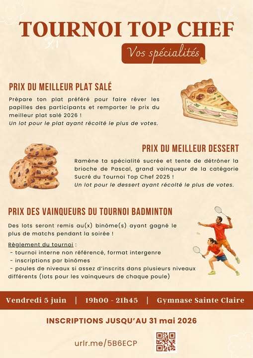 TOURNOI TOP CHEF - 5 JUIN