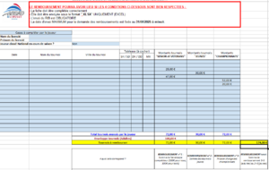 Remboursement des tournois